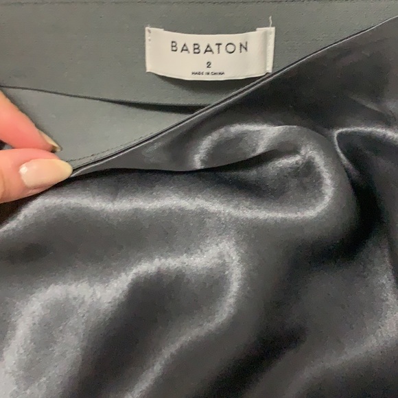 Aritzia Babaton Mini slip skirt in Pewter Grey - size 2 - Picture 2 of 3